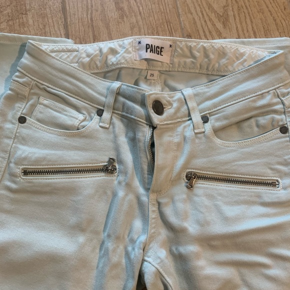 Paige Jane zip jeans in mojito mint - Picture 4 of 4